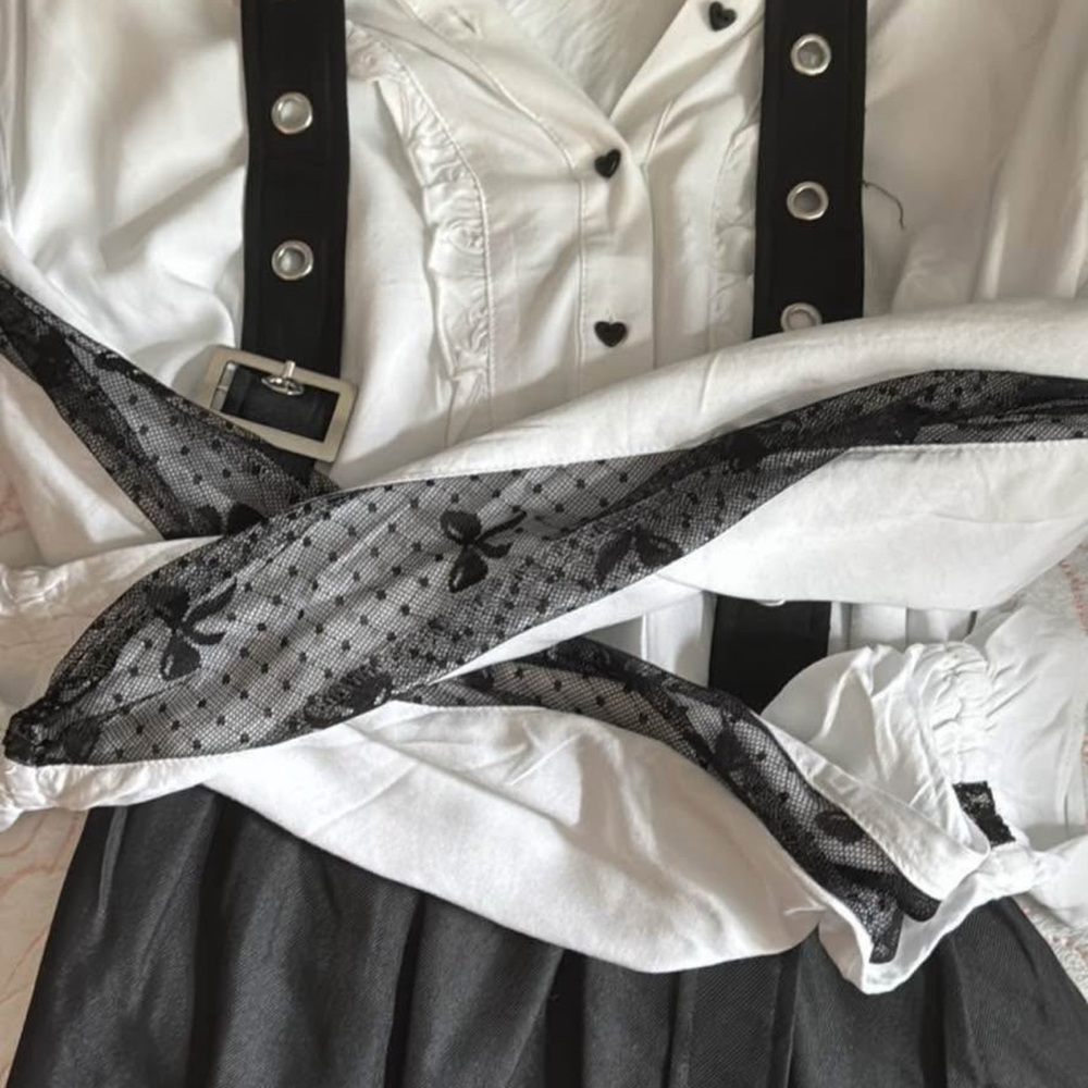 Sanrio Black and White Long Sleeve Dress